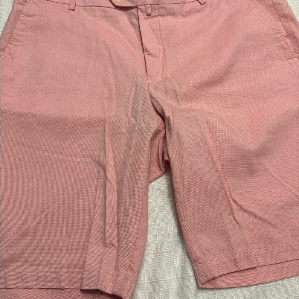 Classic Pink Flat Front Men's Shorts